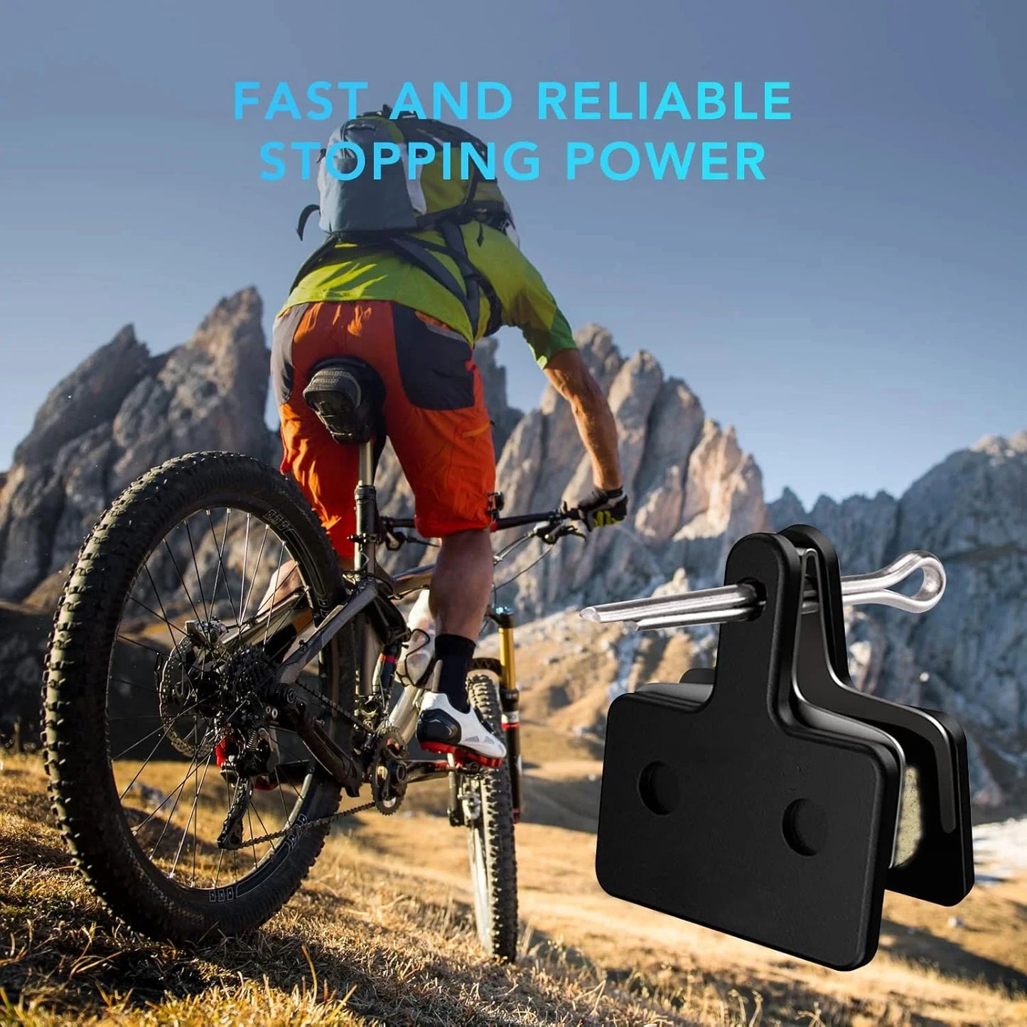 8 Pairs Set Bike Resin Disc Brake Pads - Wear-Resistant Hydraulic Brake Pads Compatible with SHIMANO B01S/B03S/B05S MTB Parts Bicycle Accessories Sport Tools