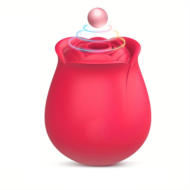 Red Rose Vagina Sucking Vibrator,10 Sucking Modes,G Spot Clitoral and Sexy Nipple Sucking Stimulator Goddess Sex Toys