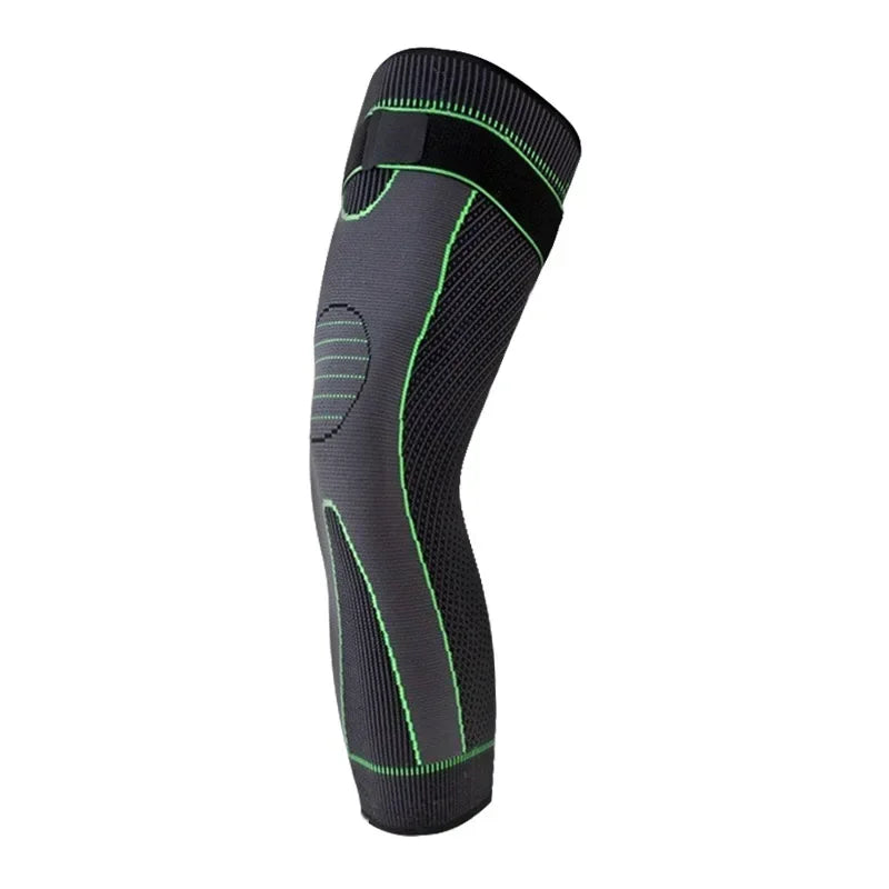 S (50kg)- 3XL (110-130Kg) Plus Size  Leg Knee Support Protectors Arthritis Meniscus Pain Relief Knee Support Brace Compression Long Full Legs Sleeve Running Gym Sport Knee Guard Pads