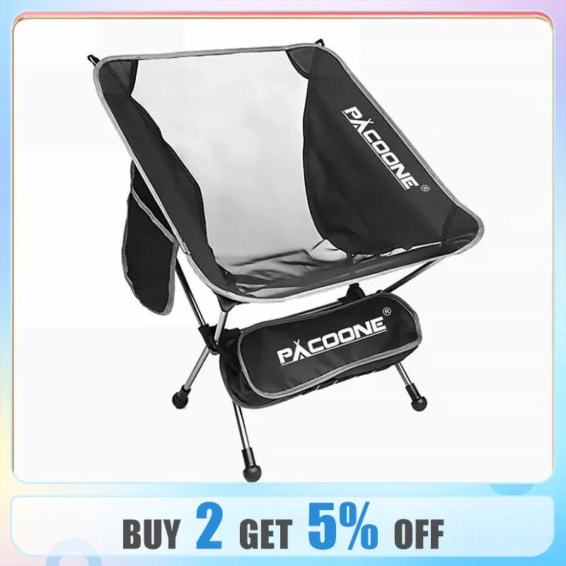 Travel Ultralight Folding Aluminum Chair Superhard High Load Outdoor Camping Portable Beach Hiking Picnic Seat Fishing Chair