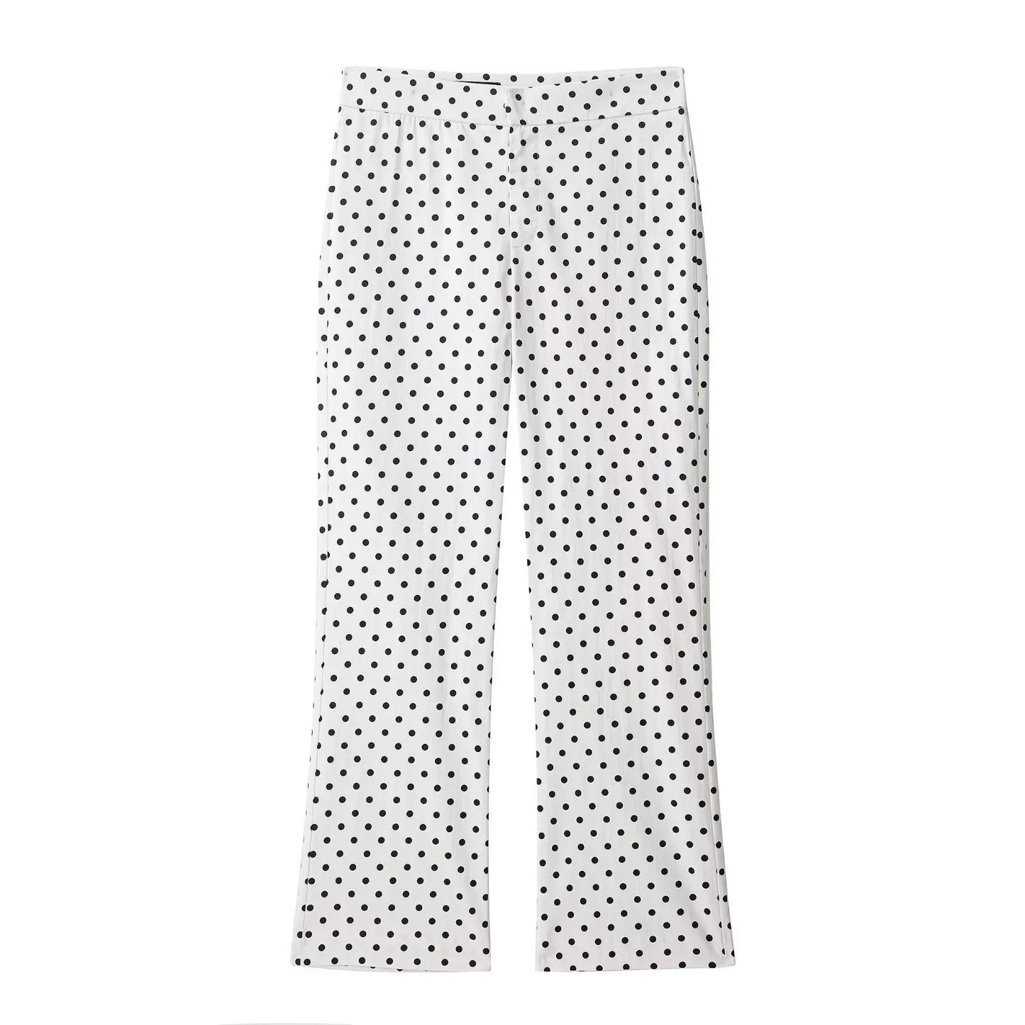3 PCS Suit UK Size Woman Autumn Long Sleeves Turtleneck Zipper With Pockets Drawstring Casual Coats Women Fashion Polka Dot Jacket
