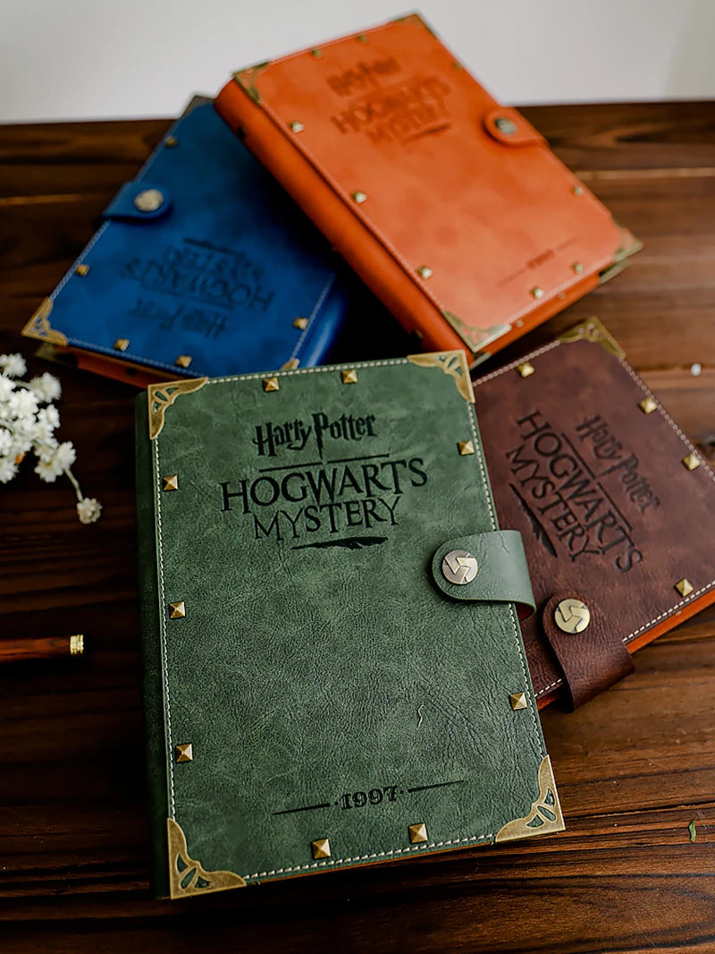 A5 B5 Harry Potters Notebook Hogwarts Loose-leaf Vintage Kraft Notepad Gryffindor Slytherin Raven Claw Hufflepuff Document Book