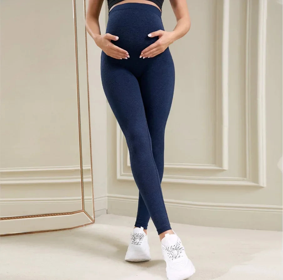 NEW Arrivals Women's Maternity Leggings Over The Belly Full Length Pregnancy Yoga Pants Active Wear Workout Leggings Outdoor Hiking Fitness Pants Pregnant Woman Sports Apparel Supplies