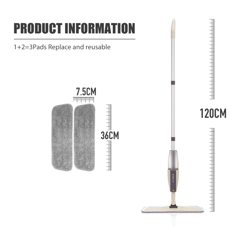 NEW Arrivals Spray Mop For Floor House Cleaning Tools Magic Wash Lazy Flat With Replacement Microfiber Pads For Home Hardwood Ceramic Tiles