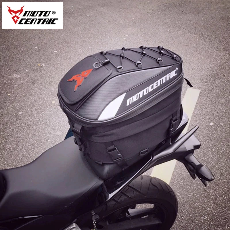 Motorcycle Back Seat Bags Waterproof Tail Bag Rear Seat Bag Multifunctional Motorbike Helmet Bag Moto Rider Backpack