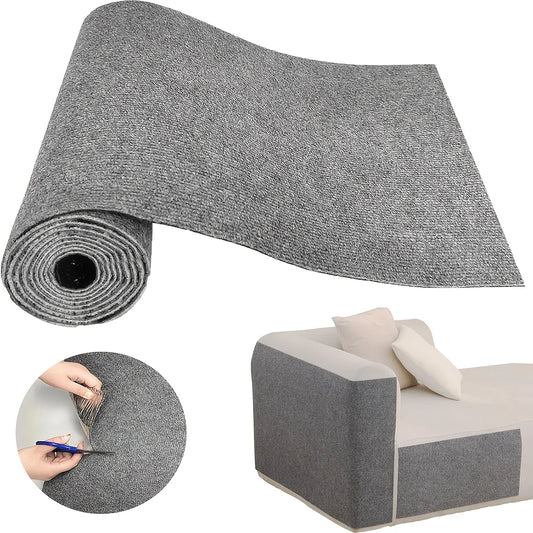 1 Piece of Self-Adhesive Cat Scratching Pad, Wear-Resistant Corner Pad, Multifunctional Self-Adhesive Carpet, Cat Climbing Frame, Cat Scratching Board, Stair Pad, Durable Furniture Protective Cover, Cuttable Sofa, Chair and C
