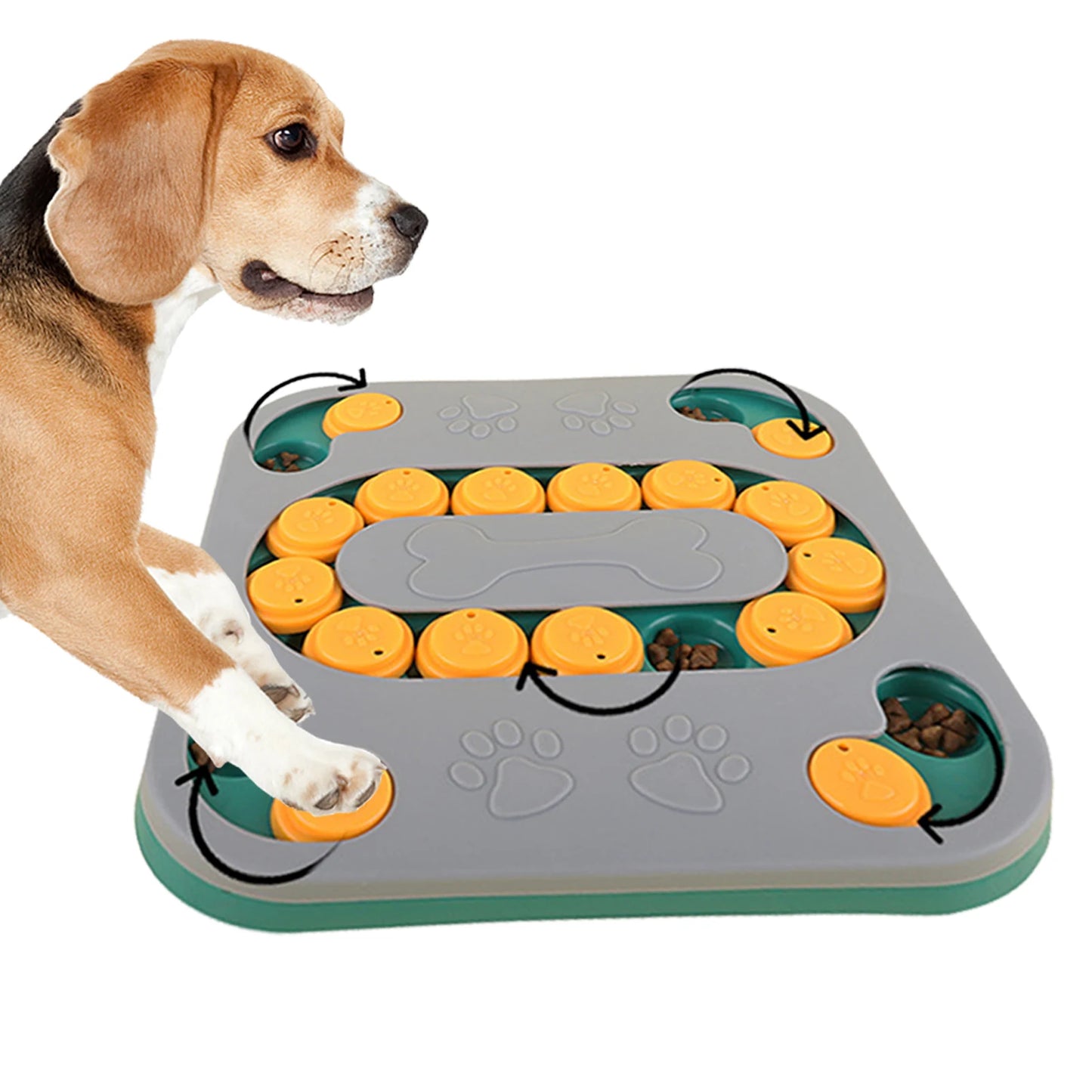 Dog Puzzle Toys Puppy Puzzle Toy Slow Feeder Food Dispenser Interactive Pet Toy For IQ Training Mental Enrichment Large Smart Device