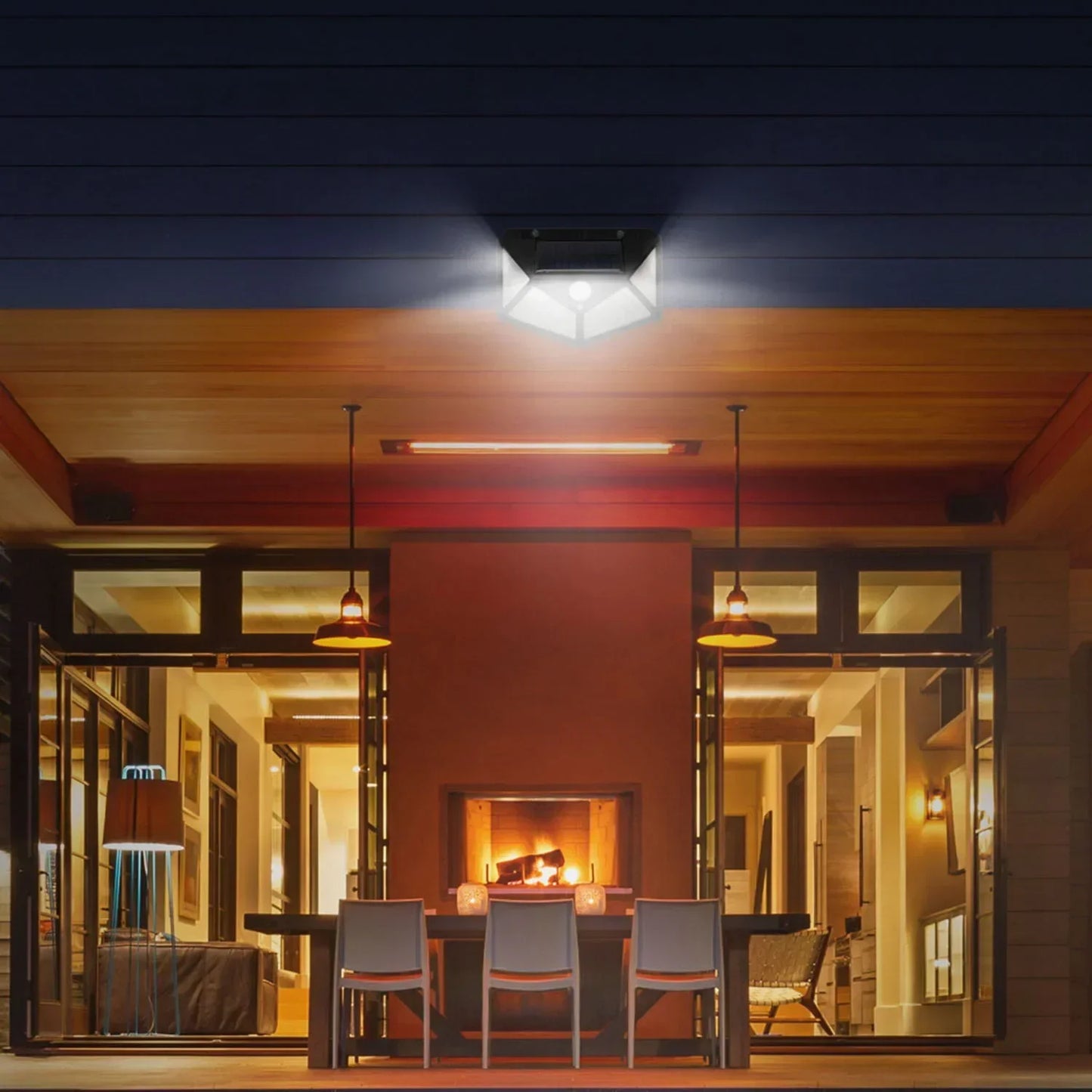 NEW Arrivals Motion Sensor with Lithium Battery Multifunctional Solar Lamp Outdoor Garden Decoration Solar LED Light Waterproof Sunlight Powered Spotlight Home Outdoor Lighting Accessories