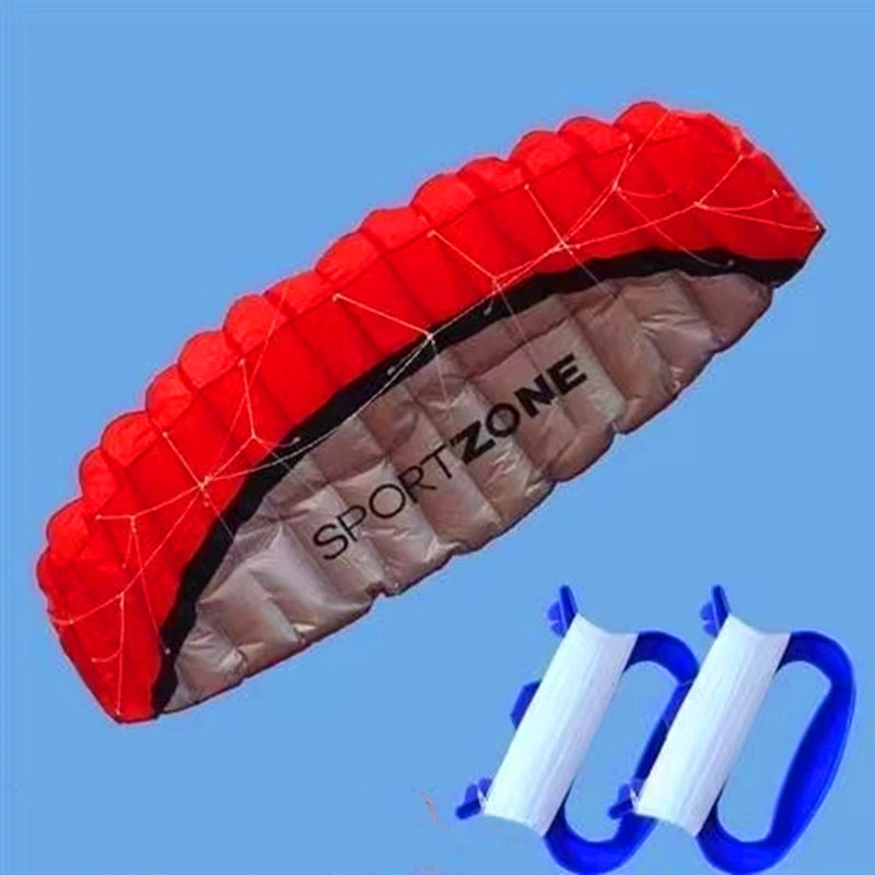 Hot Selling Large 250cm Blue Color Professional Adults Kites Flying Dual Line Power Festival Show Kites Outdoor Beach Kite Board Windsurf  kitesurfing Ripstop Sky Water Sports Supplies