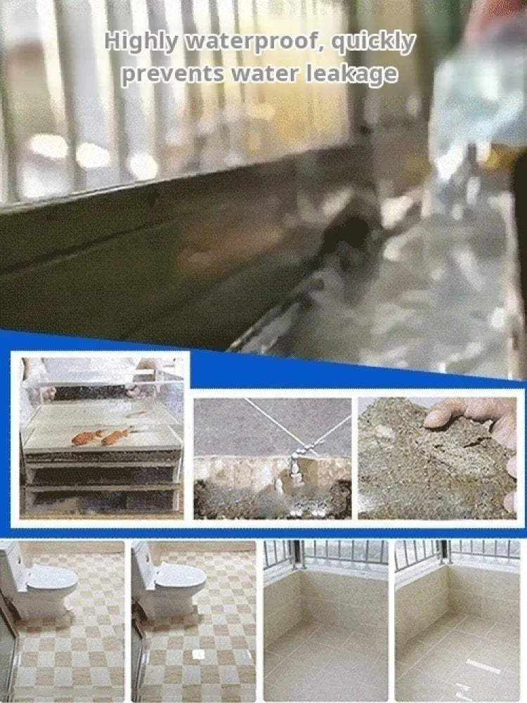 300g Waterproof Paint Don't Smash Brick Tiles Broken Exterior Wall Bathroom Waterproof Glue kitchen Leak Repair Warranty Toilet Waterproof Paint Home Repair Tools