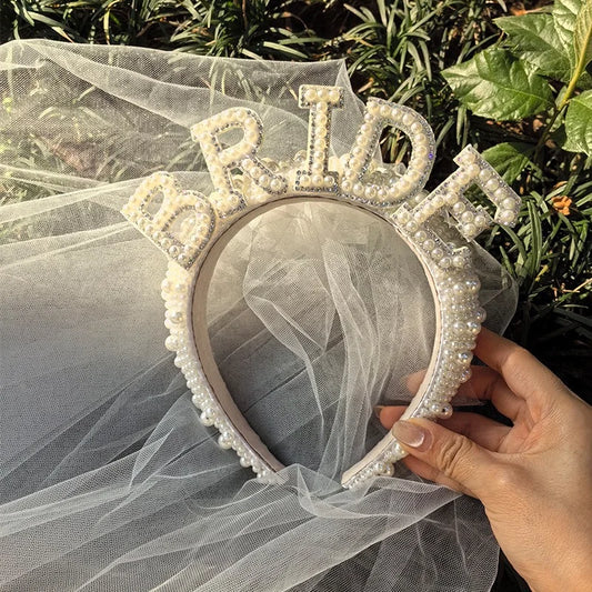 NEW Arrivals Bride to be Pearl Luxury Crown Headband Bach Bachelorette Hen Party Bridal Shower Wedding Party Engagement Rehearsal Dinner Decoration Gift