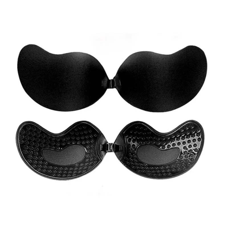 2 PCS Set S-XL  Invisible Strapless Adhesive Stick Bra Strapless Push Up Bras Women Lingerie Seamless Silicone Nipple Covers Underwear Accessory Sets