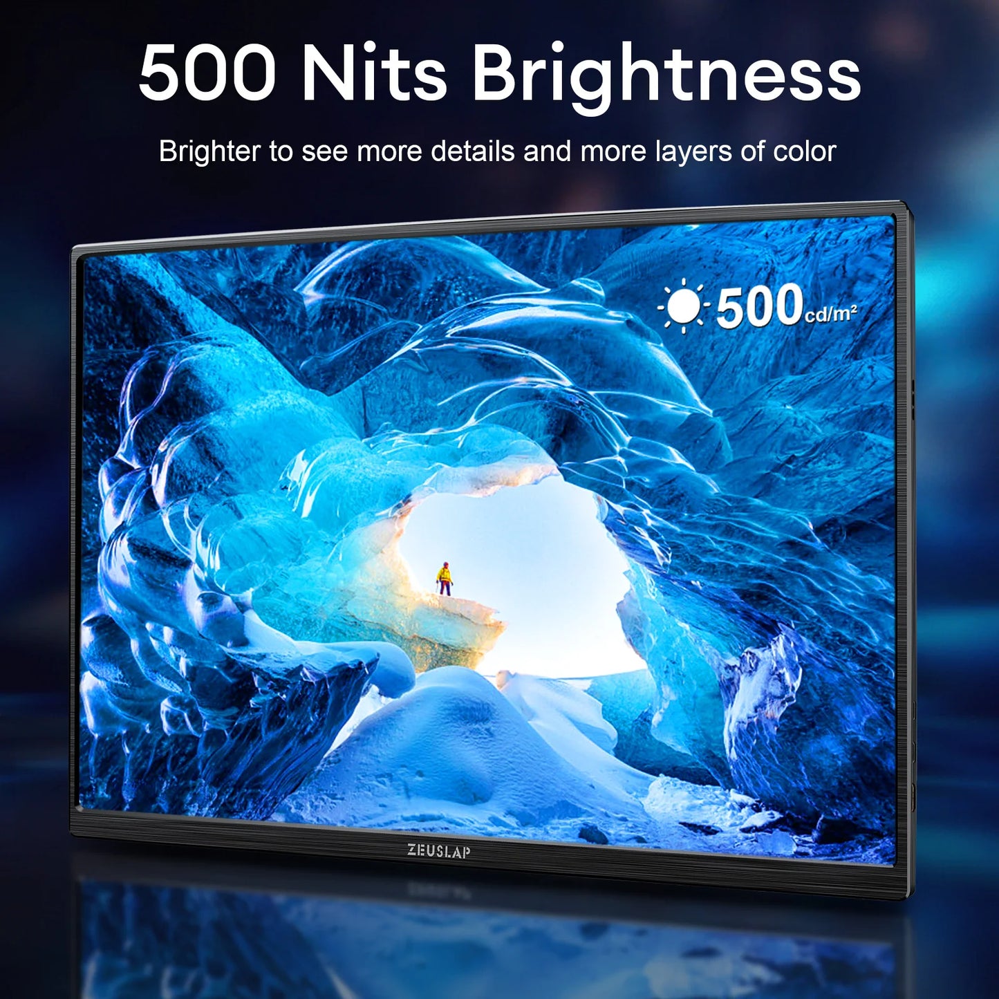 16" 2.5K 144hz Portable Monitor 2560*1600 16:10 100%sRGB 500Cd/m²  Travel Gaming Display for Laptop Switch PS4- PS5 Xbox