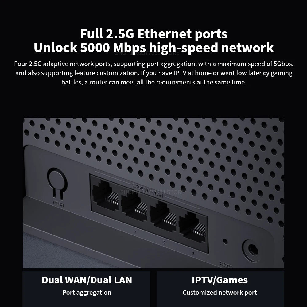 New 5G Original Xiaomi UK/AUS Router BE6500 WI-FI 7 6500M Full 2.5G Network Port 4-Core Qualcomm Processor  Smart Linkage Network Security Home -Office System