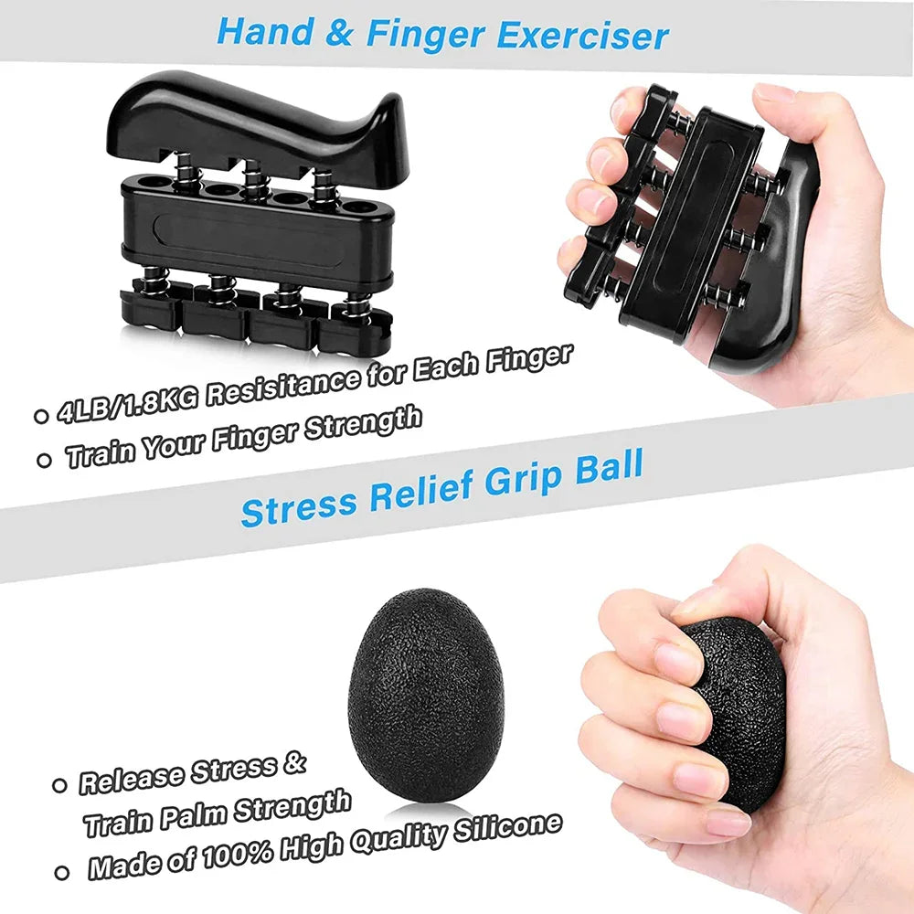 5-120kg Adjustable Heavy Hand Grip Strengthener Finger Expander Arm Wrist Forearm Trainers Fitness Gripper Exercise For Patient