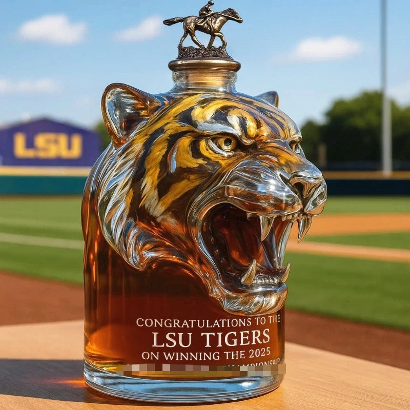 NEW Tiger Creative Bottle Interesting Whiskey Bottles, Novelty Glass Wine Decanter, for Men Whiskey Lovers & Collectible Drinkware Accessories Home Glassware Bar Pubs Night Club Barware Supplies