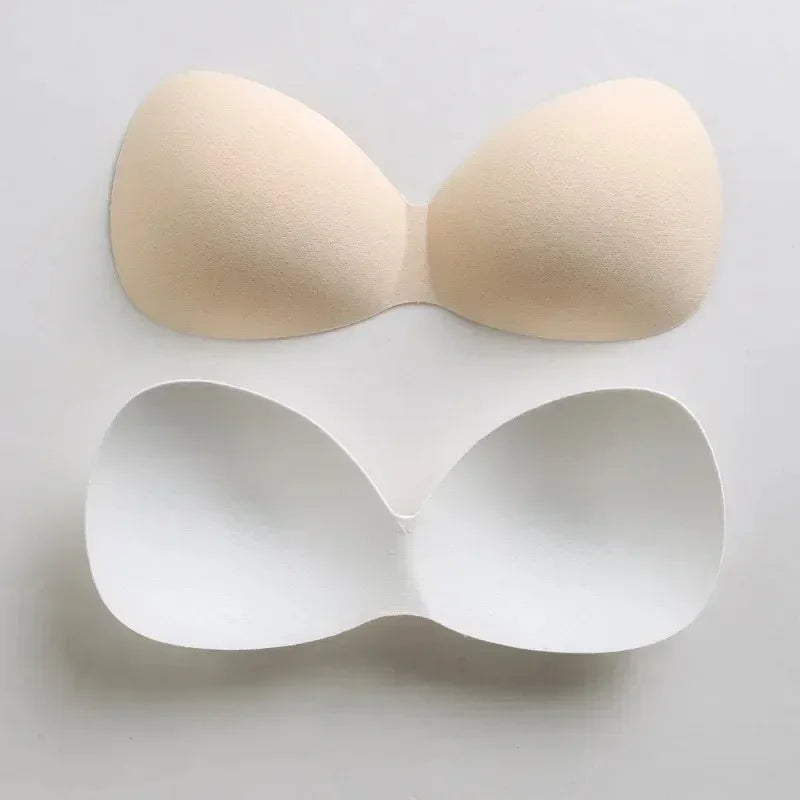 NEW Arrivals 1Pair Women Summer Swimsuit Padding Inserts Sponge Foam Wire Free Bra Boob Lift-Up Pads Chest Cup Breast Bra Bikini Insert Chest Pad Ladies Underwear Accessories