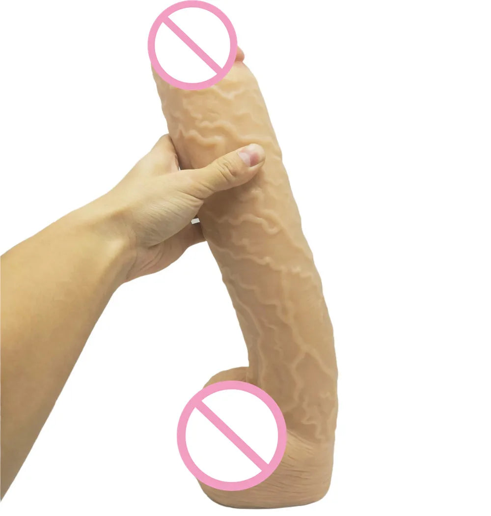 38CM *6.5cm Huge Dildo Adult 18 Sex Toys Dildos Supplies For Women Men Masturbator Big Penis With Suction Cup Cock Dildo Anal Plug Adults Sex Shop Products