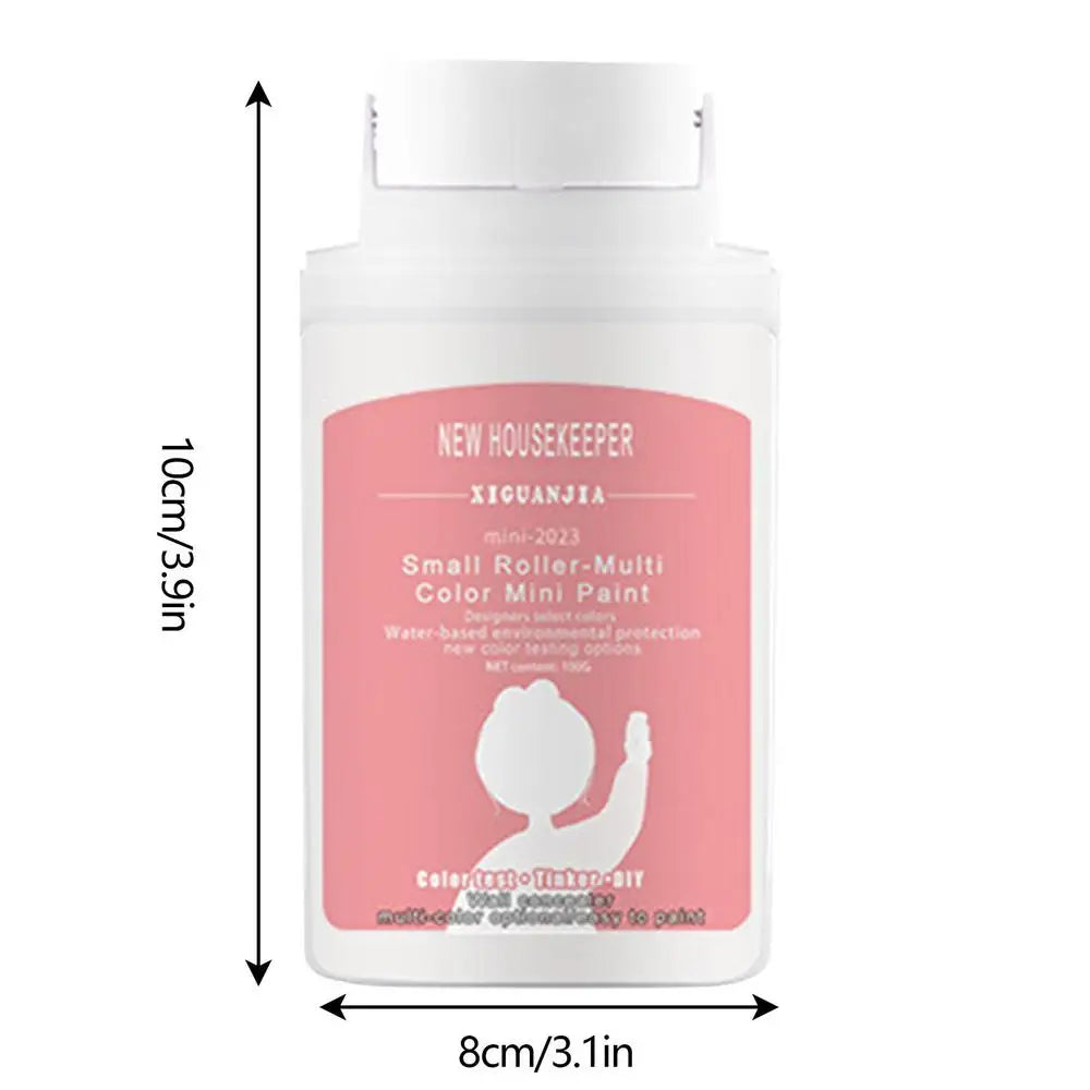 NEW Arrivals Korean Portable Wall Patching Brush with 100g White Latex Paint Quick Dry 3 Hours Wall Repair Paste Roller Handheld Wall Graffiti Repair Tool Home Supplies