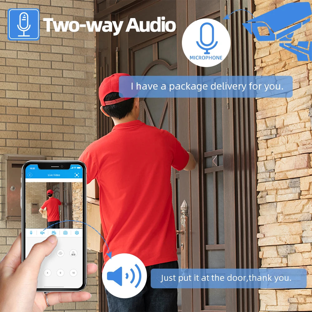 8MP Two Way Audio Camera indoor outdoor Color Night Camera CCTV Video Surveillance Security System 32CH 4K POE NVR Kit