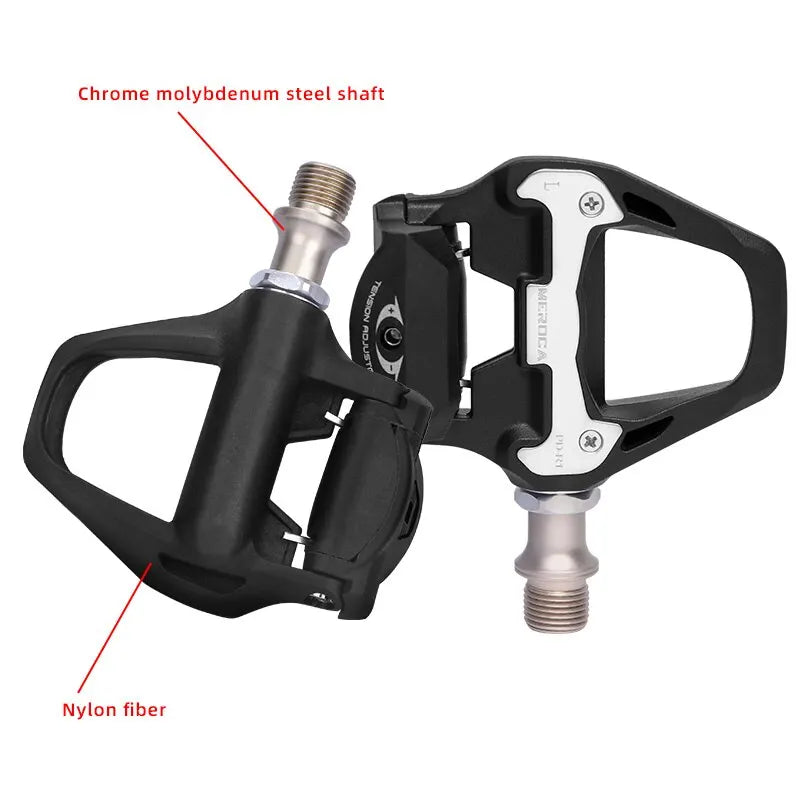 Bike Lock Pedal Bicycle Self-Locking Pedal With Sealed Bearings Lock Piece For SPD System Road Bike Ultra-Light Pedal