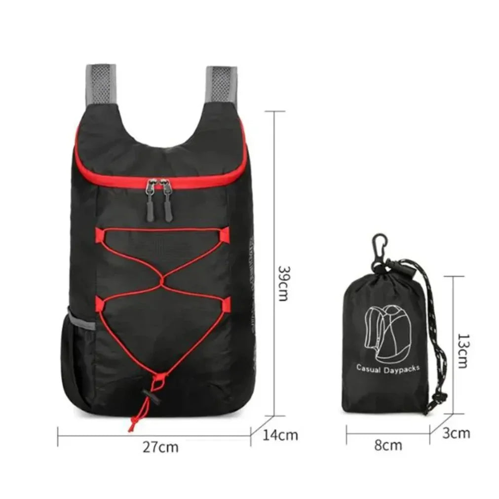 NEW 6 Colors Multifunctional Outdoor Folding Backpack High Density Lightweight Waterproof Nylon Fabric Sports Bag for Camping Hiking Travel