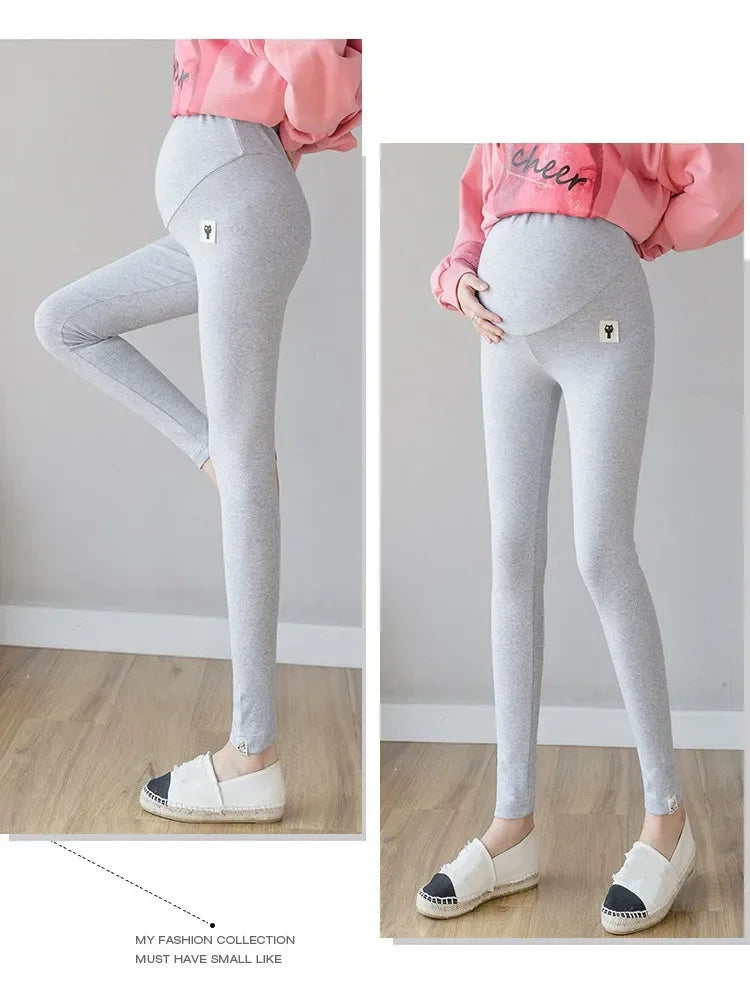M-3XL Plus Size Pregnant Women Adjustable Bottoming Pants Maternity High Waist Tights Pants Women Comfortable Breathable Elastic Outdoor Hiking Fitness Leggings