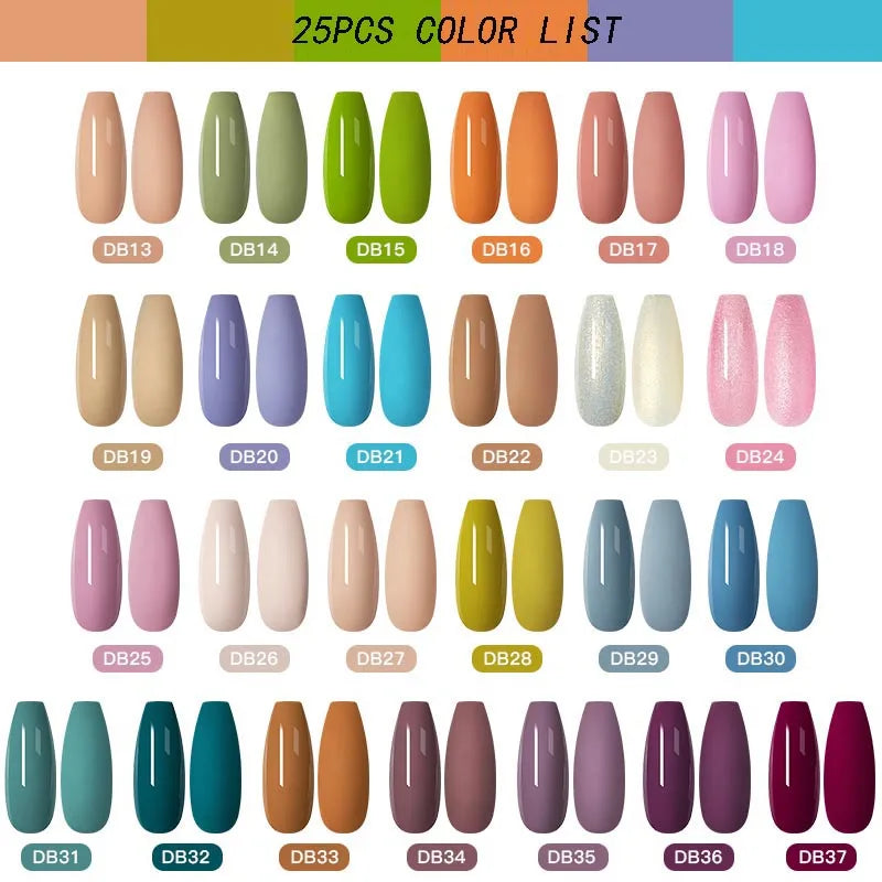 NEW Arrivals 24/40.120PCS Set Colors Gel Nail Polish Set Semi Permanent Hybrid Gel Varnish Set Base Top Coat Soak Off UV LED Nail Gel Kits Manicure Pedicure Accessories Nail Care Tools Sets Cosmetic Supplies