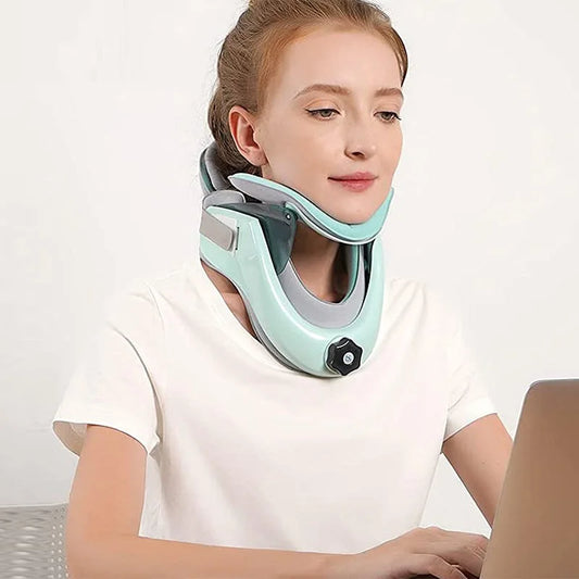 Air Sac Adjustable Neck Stretcher Collar For Cervical Spine Rehabilitation Relief Neck Shoulder Muscle Pain Relief Traction Device