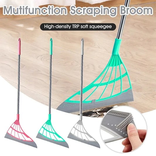 NEW Silicone Scraper Broom Magic Wiper High Place Glass Wiper Floor Mop Household Splicing Cleaning Broom Bathroom Sweeping Water Home Cleaning Supplies
