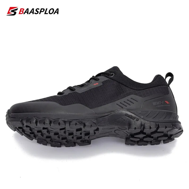 Men Anti-Skid Wear Resistant Hiking Shoes Fashion Waterproof Outdoor Travel Shoes Sneaker Comfortable Male Shoes