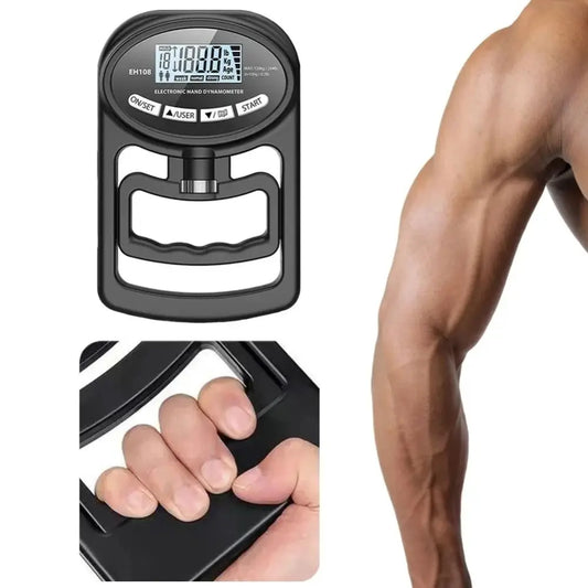 NEW 265Lbs/120Kg Grip Strength Tester LCD Screen Hand Grip Digital Hand Dynamometer USB Grip Strength Meter for Power Training Sport Accessories