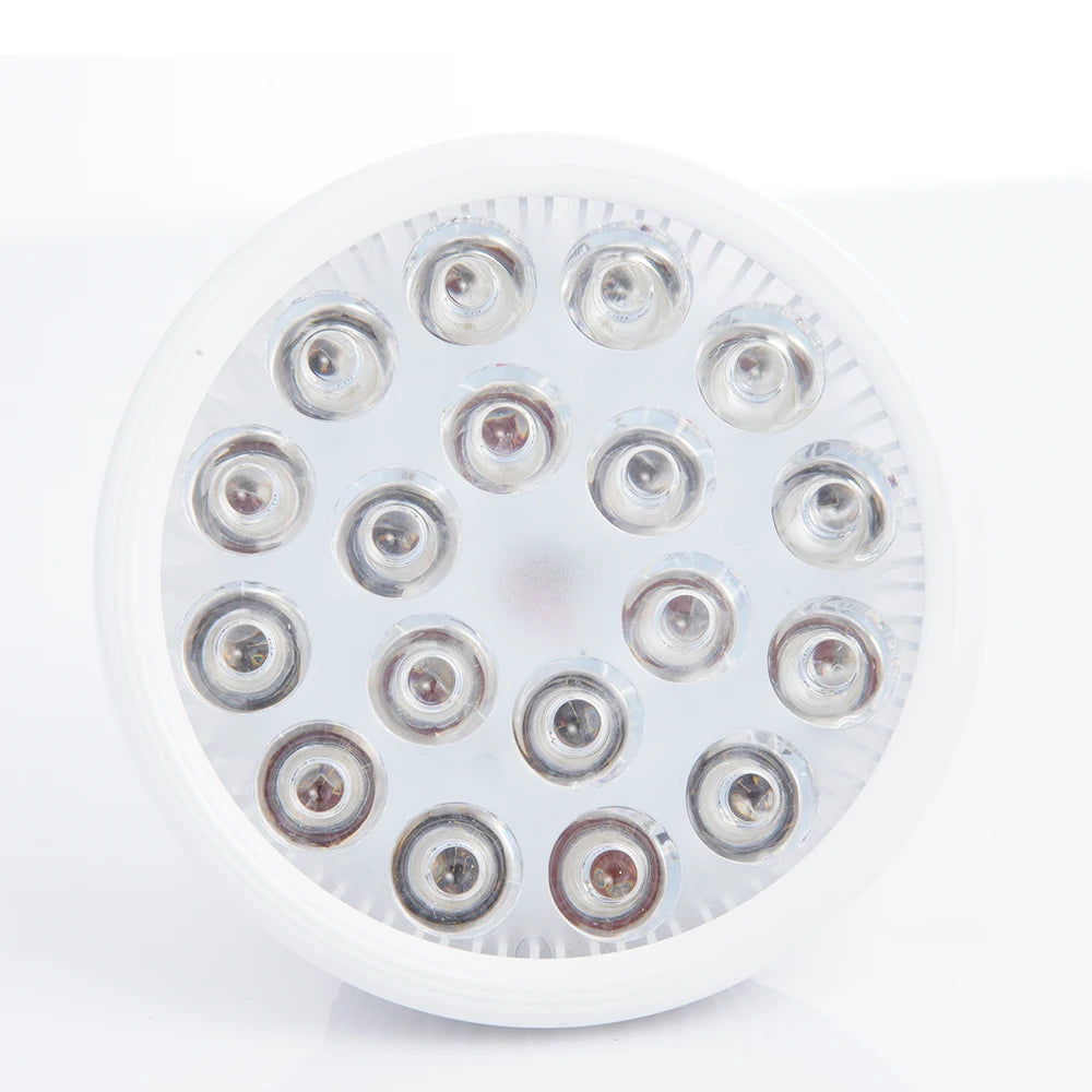 54W Red LED Light Therapy Bulb 630nm 660nm 810nm 830nm 850nm Infrared Light Bulb E27 Red Light Women Skin Care Supplies