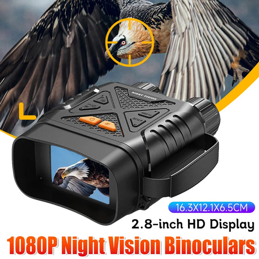 NEW HD 1080P Digital Night Binoculars Night Vision IR Goggles 10X Digital Zoom Night Vision Goggles 2.8inch Binoculars For Outdoor Camping Hunting Binoculars