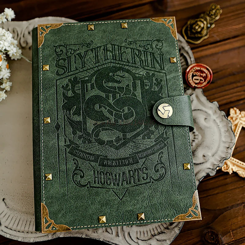 A5 B5 Harry Potters Notebook Hogwarts Loose-leaf Vintage Kraft Notepad Gryffindor Slytherin Raven Claw Hufflepuff Document Book