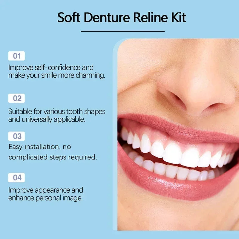 1-3-5-10-22 PCS Set Silicone Denture Kit, Soup Pack, igh and Low Level Kit, Easy to Use, Dental Care Tools Set