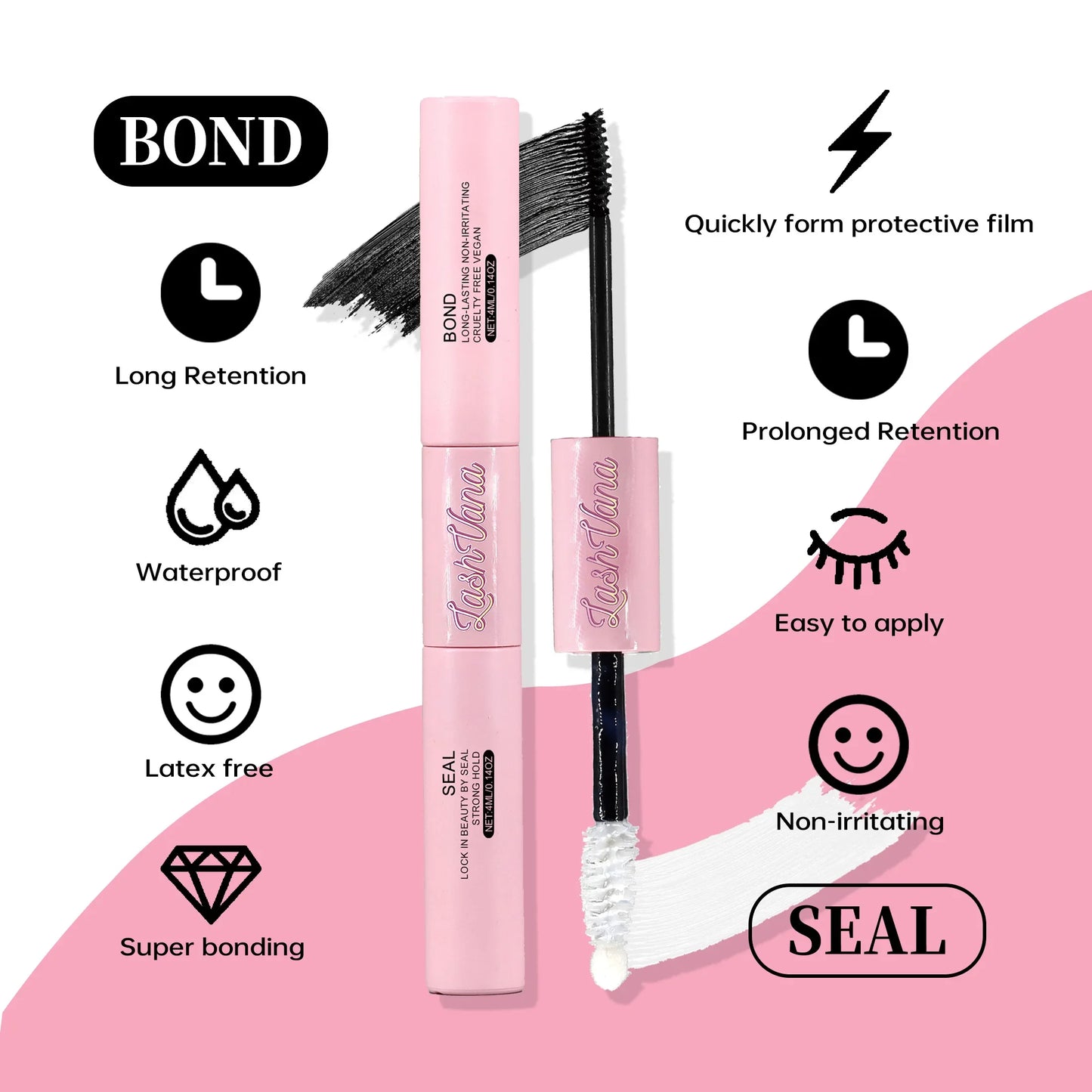 NEW Arrivals 30-40-50D Full Set DIY Lashes Extension Kit Eyelashes 200 PCS Clusters Lash Bond and Seal Makeup Tools for Gluing  Lashes Gluing Glue  Accessories