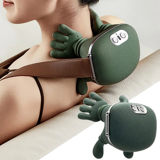 NEW Arrivals Bionic Neck Shoulder Korean Massager N7 Kneading Massager Shawl 3-Level Modes Neck Cervical Waist Leg Body Muscles Massage Pillow