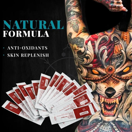 NEW 100/200/300 PCS Korean Set Tattoo Aftercare Cream Fougera Vitamin Ointment Tattoo Care Supplies Recovery Cream Vitamin A&D Tattoo Repairing Cream Women Men Skin Care Accessories