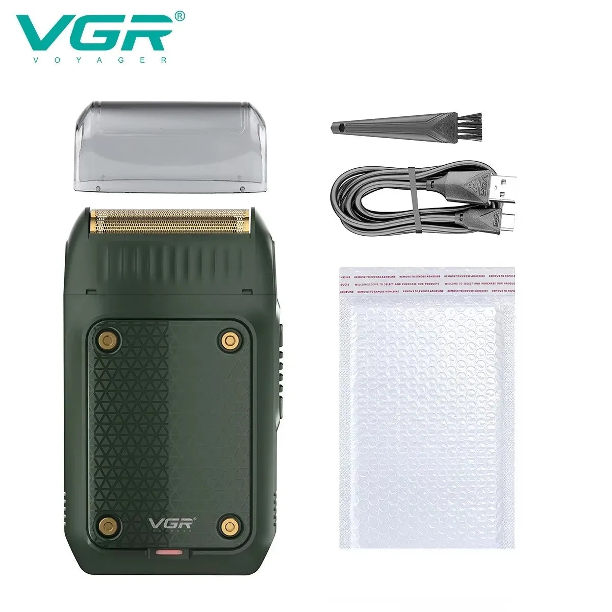 NEW Arrivals Powerful VGR Razor Electric Shaver Professional Hair Trimmer Rechargeable Razors Portable Beard Trimmer Outdoor Travel Business Trip Hotel Mini Hair Shaver for Men V-353 Men Grooming Accessories