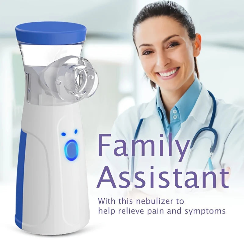 HOT SALE Medical Nebulizer USB Charging Handheld Adult Children Asthma Sleeping Apnea Breathing Support Inhaler Cough Compressor Sprayer Portable Compact Adjustable Nebulizer Home Nebulizer Medical Supplies