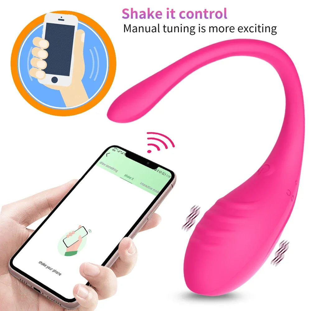 Wireless Bluetooth Women Control App Vibrating Egg G-spot Clitoris Vagina Masturbator Wearable in Panties Fidget Vibrator Sex Toys Supplies for Women Endless Pleasure Masturbation18+ Sex Shop Products