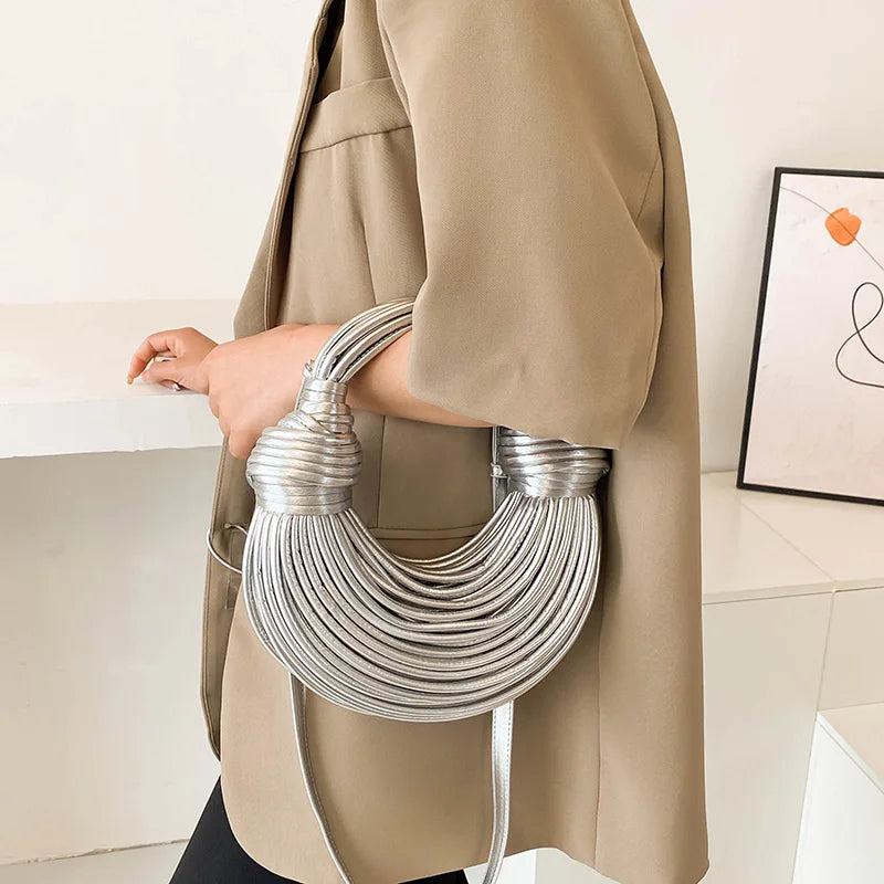 Luxury Evening Purses For Women Golden Noodle Knot Design Business  Dinner Party Clutch Bag Luxury Designer Purses And Handbags Accessories Supplies