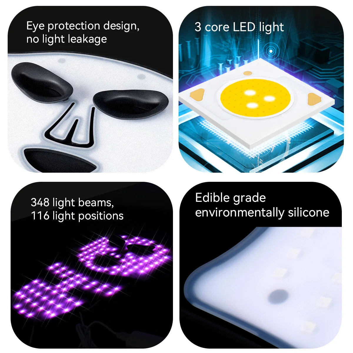 NEW NIR Korean LED Face + Neck Mask Near Infrared Face Neck SPA Therapy Mask 216+132 Beams Skin Rejuvenation Beauty Device Women Skin Care Accessories Korean Cosmetic Products