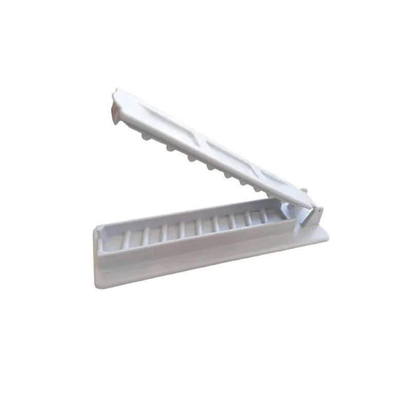 New Single Row Kebab Maker BBQ Camping Grill Meat Skewer Machine Kebab Press Souvlaki Maker Reusable Plastic BBQ Skewer Maker Kebab Preparation BBQ Tool Cooking Accessories