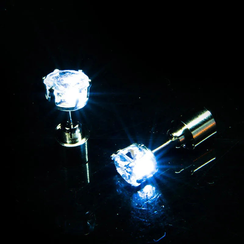 1/10/20 PCS Set LED Luminous Earrings Scrunchies Glowing Hairband Girl Light Up Hair Scrunchy Rave Festival Party Night Clubwear Headwear Supplies Hair Accessories