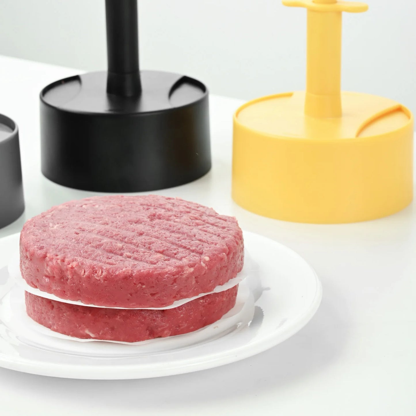 Hamburger Press Patty Maker, Stuffed Burger Mold for Beef & Veggie Patties, Perfect for BBQ & Homemade Burger Cooking Tools Kitchen Accessories