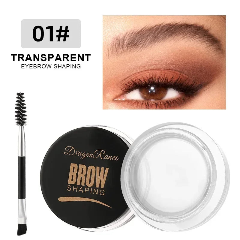 NEW Black Color Matte Wild Eyebrow Cream 3D Natural Tint Eyebrow Enhancers Gel Wax Waterproof Lasting Eye Make-Up Tools Women Ladies Cosmetic Accessories