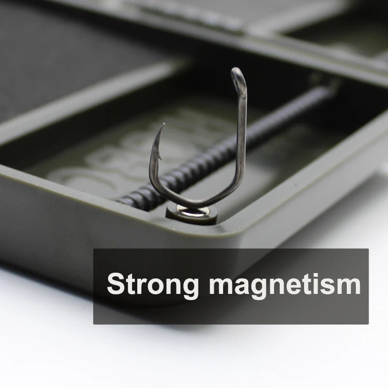 NEW Arrivals Carp Fishing Tackle Box Rig Safe Combi Soft Hook Length Hair Ronnie Zig Rig Storage System Magnetic Fishing Swivel Lines Aligner Tackle Box Lake River Fishing Accessories