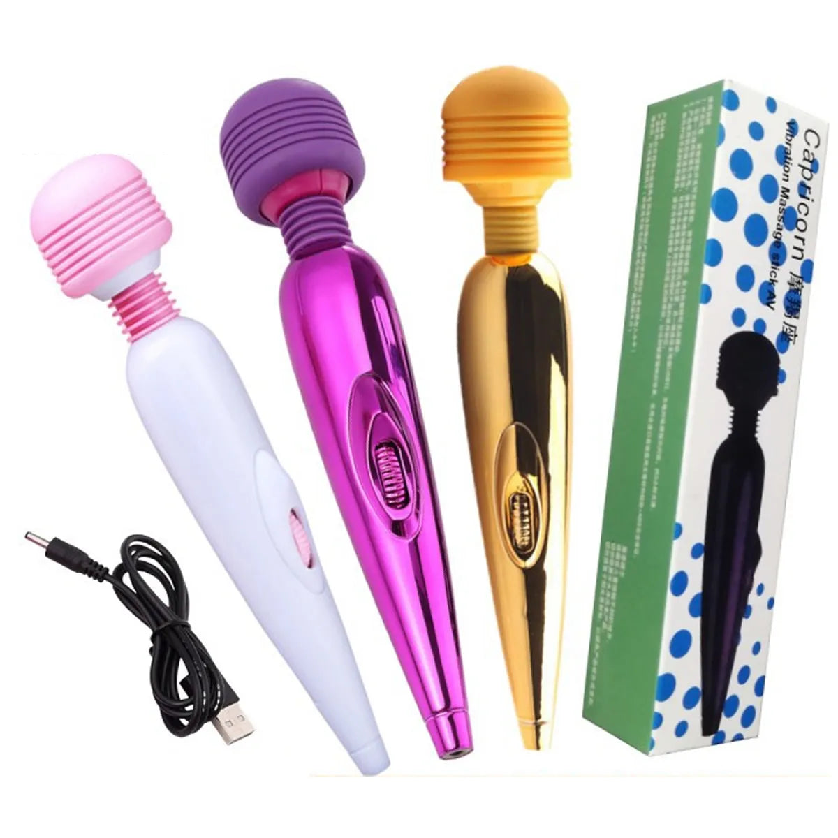 USB Charge Wired Style Massage Vibrator Female Masturbator Body Massager Sex Toys for Women Life Waterproof